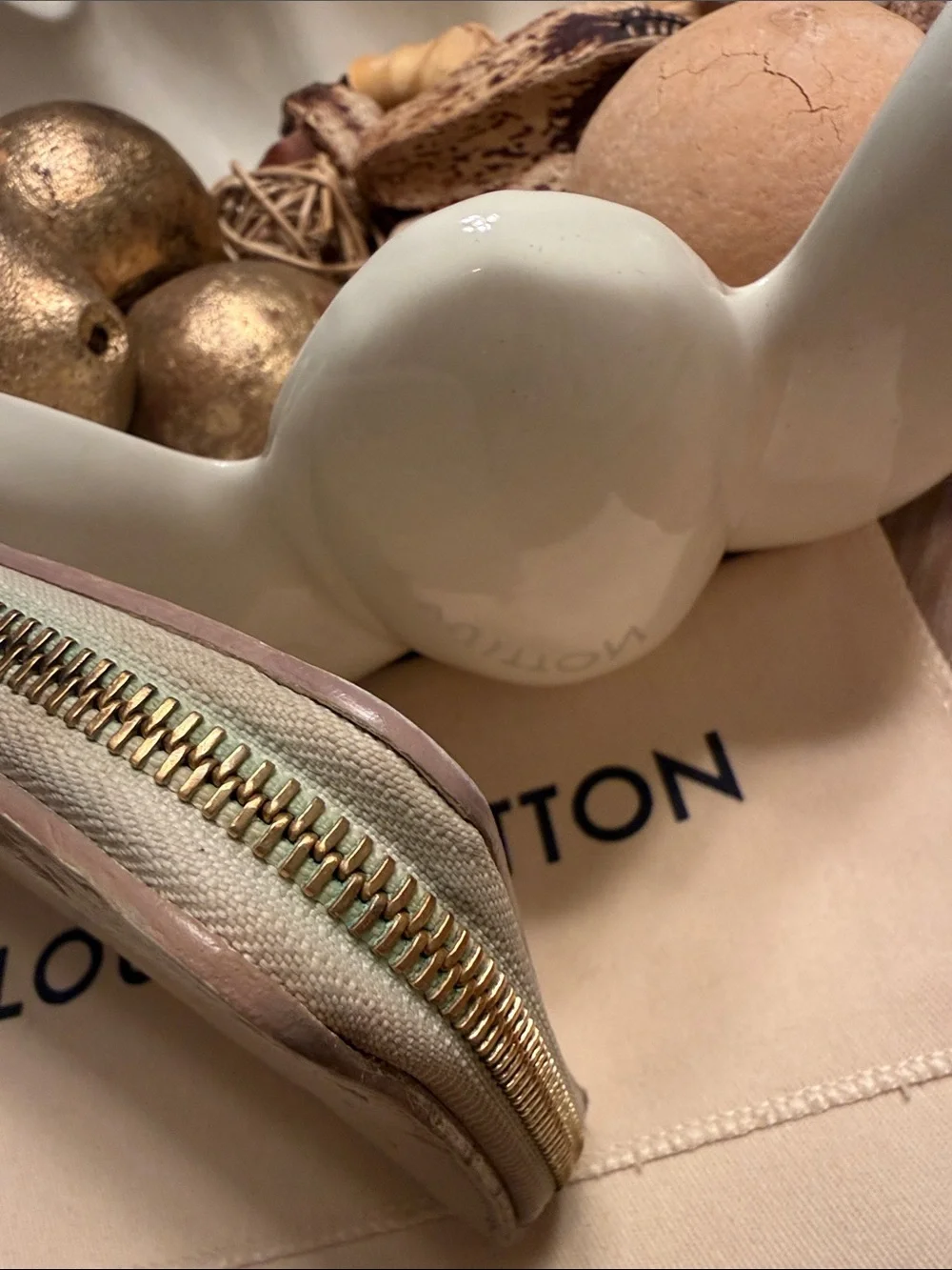 Louis Vuitton Empreinte Cream Wallet